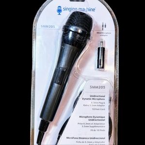 Singing Machine SMM-205 • Unidirectional Dynamic Microphone • 6.3-mm plug